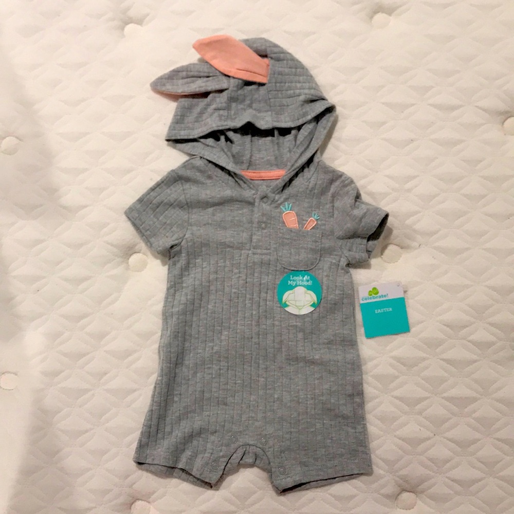 Easter bunny hooded outfit